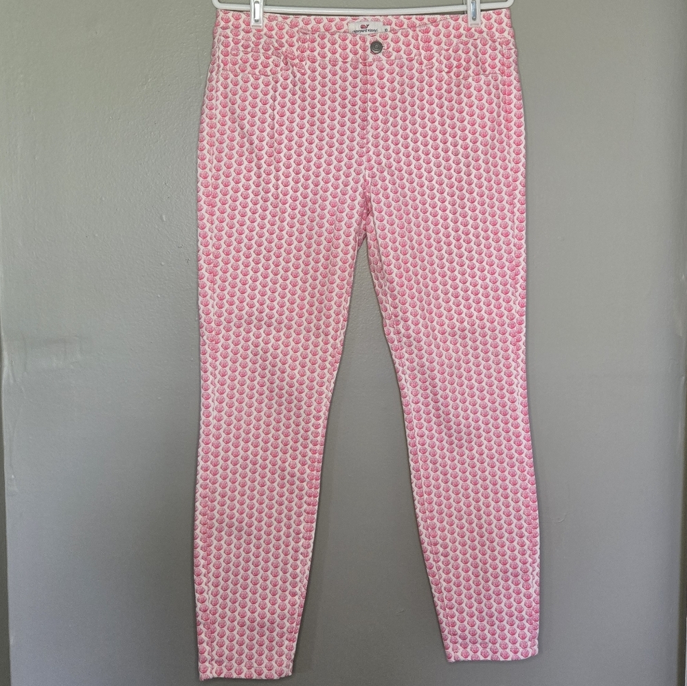 Vineyard Vines Pink Shell Print Pants